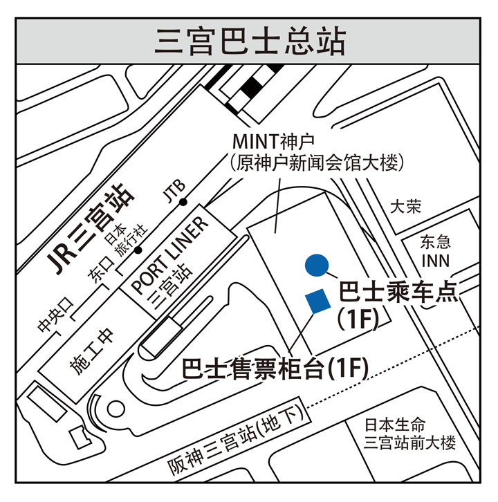 火影忍者樂園交通巴士 神戶 大阪發車 東南旅遊網